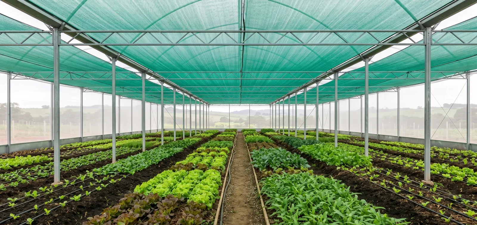 Telado verde para horta orgânica em 1.500 m²